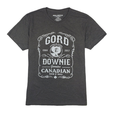 Gord Genuine Canadian T-Shirt - Unisex (Charcoal)