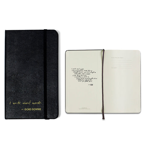 Moleskine Notebook - "I Write About Words"