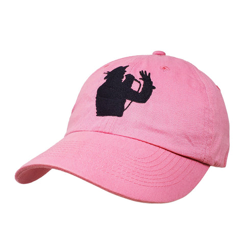 GED Pink Summer-Weight Silhouette Hat with Black Embroidery